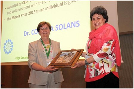 “MICELA PRIZE” by the Spanish Committee of Detergents, Surfactants and Related Products (CED) TO DR. CONXITA SOLANS.