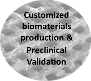 Customized biomaterials production & Preclinical Validation